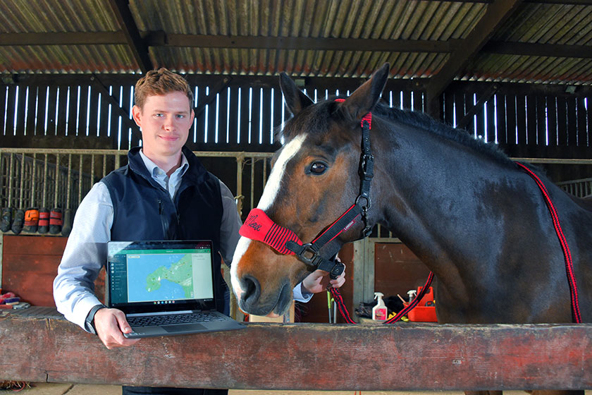 Vet with horse